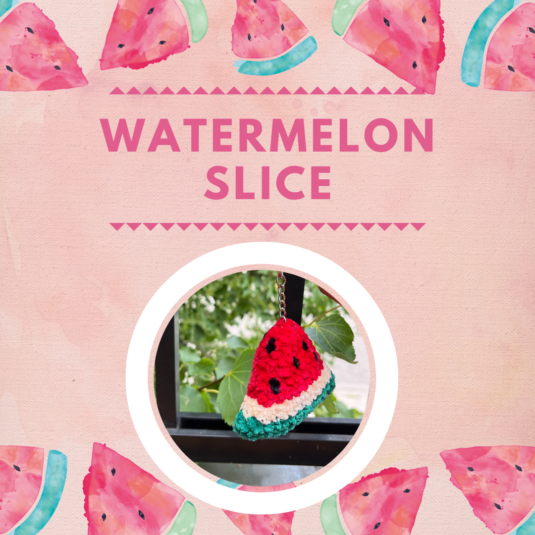 Crochet Watermelon Slice